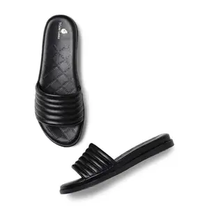 Marc Loire Women's Extra Soft and Cumfortable Fashion Flats for Casual Wear (Black, 3)