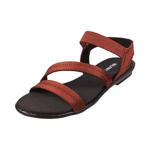 Walkway Women Brown Flat Comfort Sandal UK/7 EU/40 (33-3096)