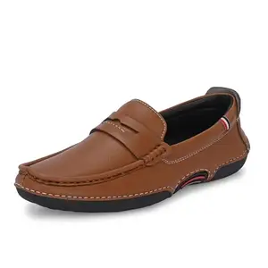 Centrino Slip-On Men's Formal Shoe | Stylish Non-Lace Design | Soft Cushioned Insole for Comfort | Premium Craftsmanship & Durable Build | Perfect for Office & Formal Wear 6647-3_Tan_11