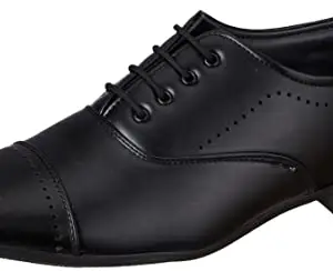 Centrino Men's 8665 Black Formal Shoes-9 (8665-1)
