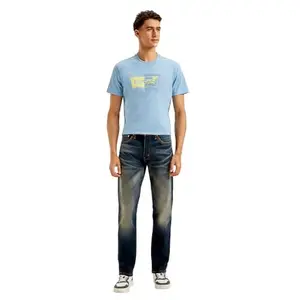 Levi's Men's 511 Blue Slim Fit Mid Rise Jeans