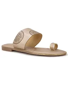 BATA womens ELI TR Beige Flat Sandal - 3 UK (5718108)