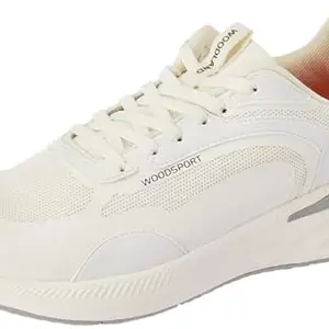Woodland Men's White MESH Sports Shoes-9 UK (43 EU) (OSGC 4758022)