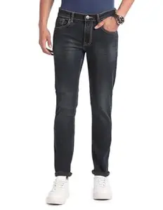 Arvind Mid Rise Blue Skinny Fit Jeans