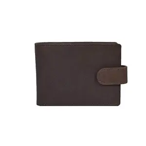 Leatherman Fashion LMN Genuine Leather Brown Unisex Wallet(7 Card Slots)