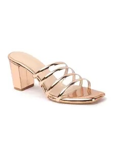 iconics Women Sandal,Rose Gold,UK-6
