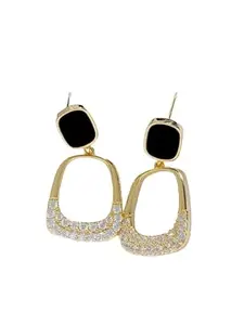 KRELIN Drop Earrings for Women, Crystal Rhinestones, Dangling Style, Gold Tone