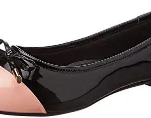 Carlton London Women's Black Ballet Flat-4 Kids UK (CLL-6439)