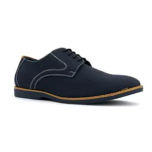 Lazard by Khadim's Synthetic Leather TPR Sole Laser-Cut Navy Casual Casual Shoe for Men - Size 8