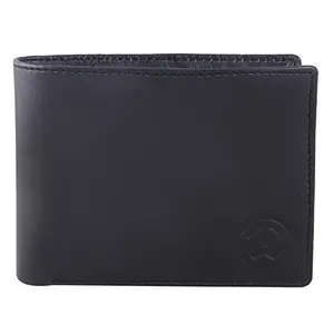 TnW Black Designer Men's Wallet. Made in Genuine Leather