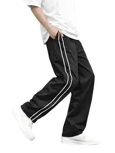 CHKOKKO Men’s Relaxed Track Pants for Gym Workout Running Casual Wear Sports Lower with Pockets Adjustable Drawstring Waist Lightweight Quick Dry Activewear Fitness