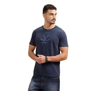 WROGN Men's 180 GSM Pure Cotton T-Shirt | Typography Print | Slim Fit