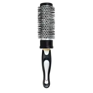 BlackLaoban Small Hot Curl Hair Brush For Blow Drying, Styling, Curling, Straighten High-resistance Ceramic Brush For All Type Hairs Women & Men HBM5 (White)
