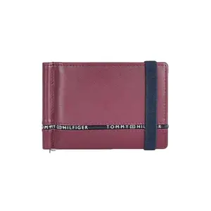 Tommy Hilfiger Larvik Men Leather Money Clip - Wine