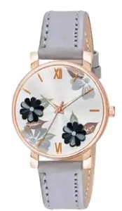 Stylish and Trandy Leather Strap Analog Watch for Women(SR-817) AT-8171(Pack of-1)