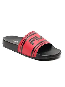 FILA Men's River Blk/Chn Rd Casual Slippers, Multi - 8 UK