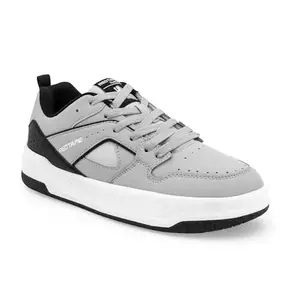 Red Tape Lifestyle Casual Shoes for Men | Classic Rounded Toe, Soothing Insole & Impact-Resistant Comfort Grey/Black