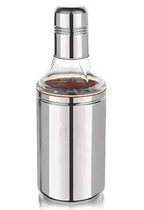 Stainless Steel Oil Dispenser with Nozzle 750 ml | Oil Container | Oil Pourer | Oil Pot | Oil Can| Oil Bottle - (Pack of 1)