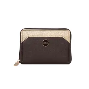 ESBEDA Brown Color Classic Zipper Wallet for Women