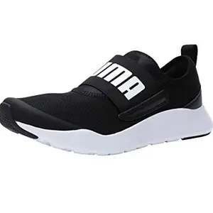 Puma Unisex Adult Wired Slipon Black White Running Shoe-9 Kids UK (37112701)