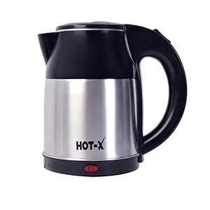 Hot-X Hot-X Electric Kettle with Stainless Steel Body, 1.8 litre | For Boiling Water, Making Tea And Coffee, Instant Noodles, Soup Etc. 1500 Watt (Silver)