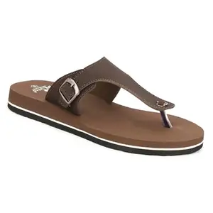 DR STTEP Men's Brown Soft Footbed Slipper 8 UK/IND