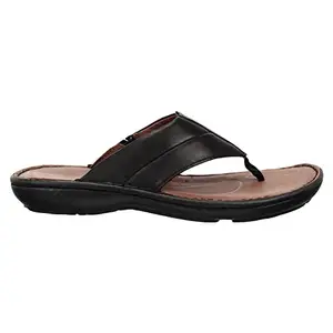 Clarks Men's Black Leather Thongs - 10 UK/India (44.5 EU) (26118915)