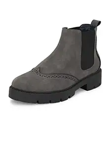EL PASO Women's Grey Pro Guard Ankle Casual Boots - EPW9703Grey_7
