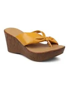 Inc.5 Inc5 Womens Wedges Sandals 1062MUSTARD