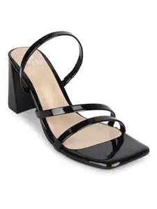Carlton London women Fashion Sandal,Black,UK-6