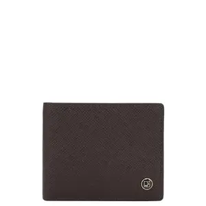 Da Milano RFID Protected Leather Wallet for Men with Card Slot - Brown
