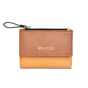 Belwaba Faux Leather Mustard Wallet for Women/Ladies