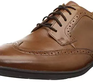 Clarks Men Dark Tan Lea Leather Formal Shoes-7 UK (41 EU) (26146218)