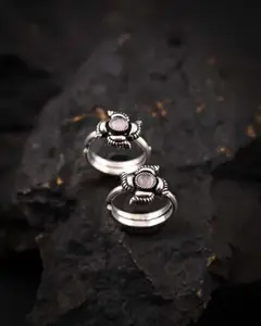 Shyam Enterprises Elegant Oxidised Toe ring_Adjustable& Traditional Foot jewelry ||