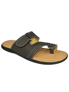 AJANTA Geniune Synthetic Leather Indoor, Outdoor Floaters and Sandal| Men Flip Flop| Casual |Home Use |Daliy-Wear|Anti Slip For Men's And Boy's