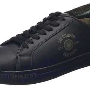 Lee Cooper Men's LC4853A Leather Casual Shoes_Black_8UK