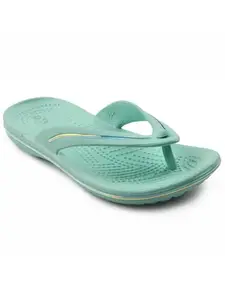 Liberty A-HA MINY Casual Slipper For Women With EVA Sole | Comfortable Outolse Lightweight Trendy Design | Durable Soft Insole | Stylish Footwear and Cushioned Footbed (Sea Green 36EU)
