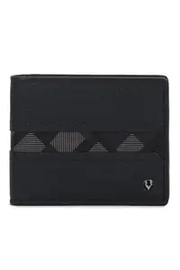 Allen Solly Men Navy Print Leather Wallet