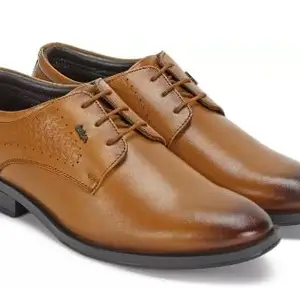 Lee Cooper Men's LC4865ER Leather Formal Shoes_LC4865ER_Brown_45EU