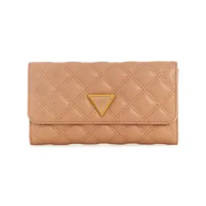 Guess Women's Brown Quilted Wallet| Ladies Purse Handbags | Gift For Ladies