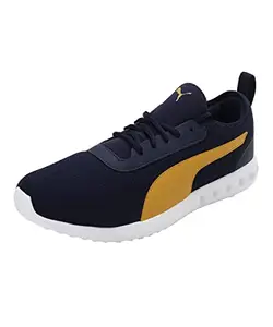Puma Mens Trace V2 Peacoat-Mineral Yellow Running Shoe -10 UK (37733902)