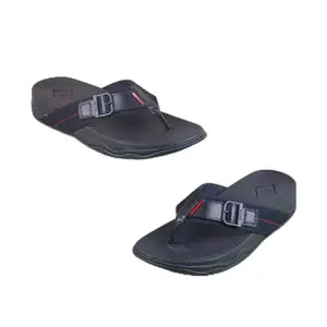 Metro Men's Navy Blue Chappal With Buckle UK/10 EU/44 (16-875)