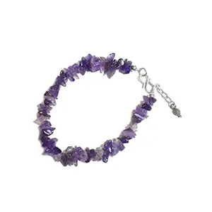 Maureen Natural Amethyst Chips Rakhi | Natural Amethyst Chips Rakhi for Bhai | Natural Amethyst Chips Rakhi for Brother