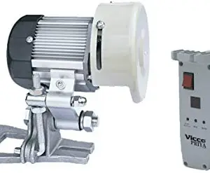 Vicco Priya Sewing Machine Servo Motor 550 Watt for Industrial Sewing Machines (White and Silver)