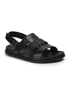 Liberty Soft-4 Mens Formal Sandal Black (11UK)