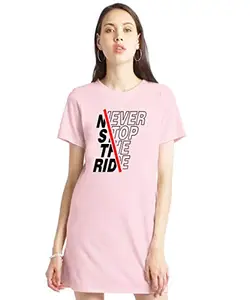 Stylish Cotton Blend Printed T-Shirt for Women | Casual Wear | Soft & Comfortable Fabric | Trendy Short Sleeve (Pink_X-Large_Pack of 1)#2733