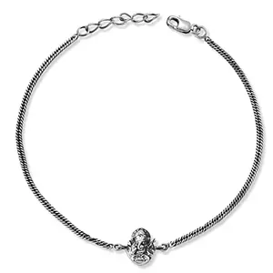 TARAASH 925 Sterling Silver Divine Ganesha Silver Rakshabandhan Rakhi |Silver Rakhi Bracelet for Brother