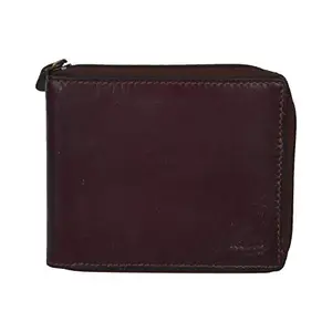 Leatherman Fashion LMN Men Dark Brown Genuine Leather Wallet (4 Card Slots)