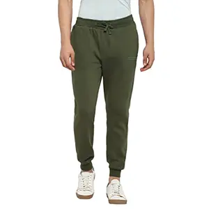 Red Chief Olive Solid Regular Fit Cotton Poly Casual Jogger for Men (OL-8560001 124_36)