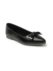 ICONICS Women's Slip On Ballerinas Colour-Black, Size-UK 3